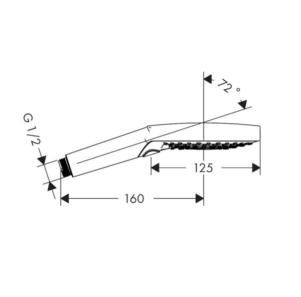 Лейка для душа hansgrohe Raindance Select S 120 3jet 26530140 шлифованная бронза