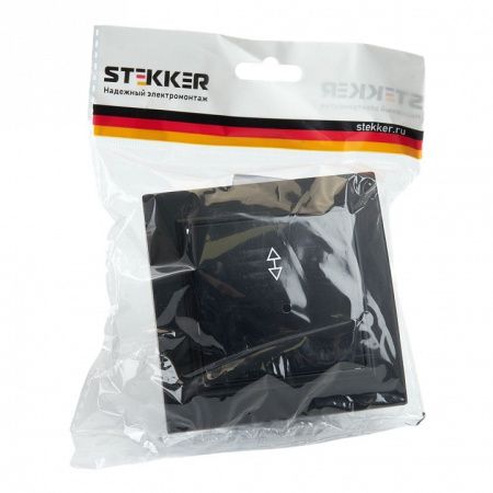 Переключатель одноклавишный Stekker Эрна 39619