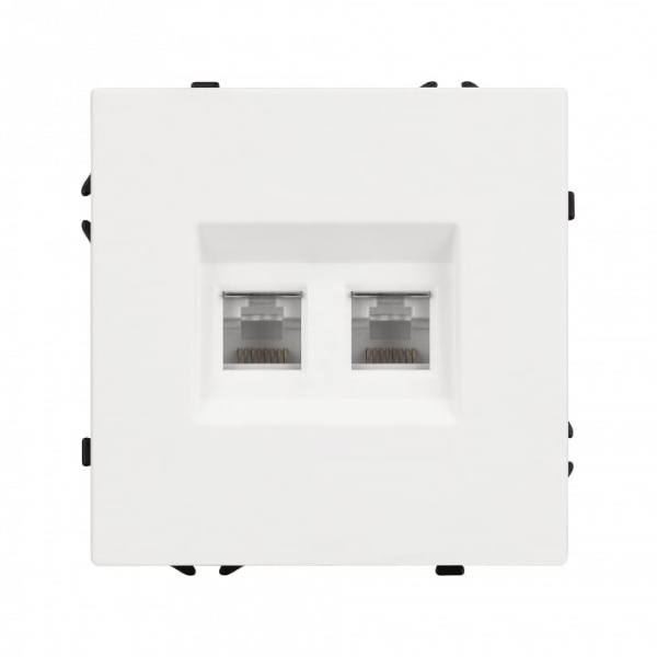 Розетка двойная Ethernet RJ-45 без рамки Arlight NOBE 054312(1)