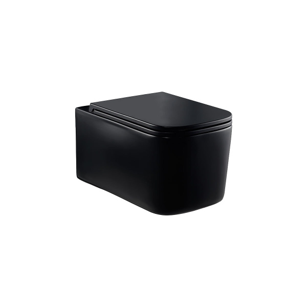 Унитаз подвесной Vincea Ultra VT1-32MB безободковый матовый черный ультратонкое soft-close сиденье