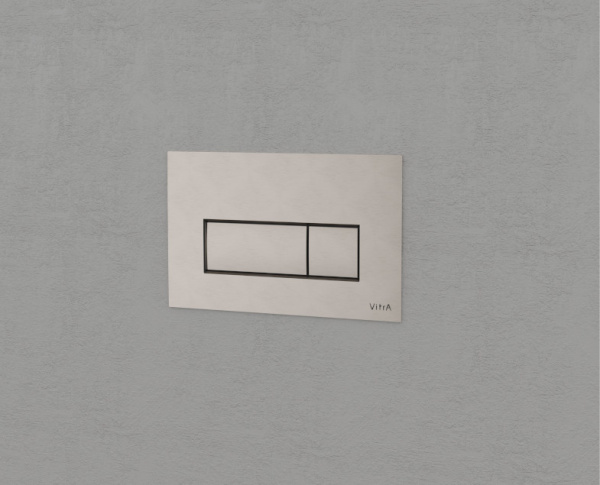 Клавиша смыва Vitra Root Square 740-2395 брашированный никель