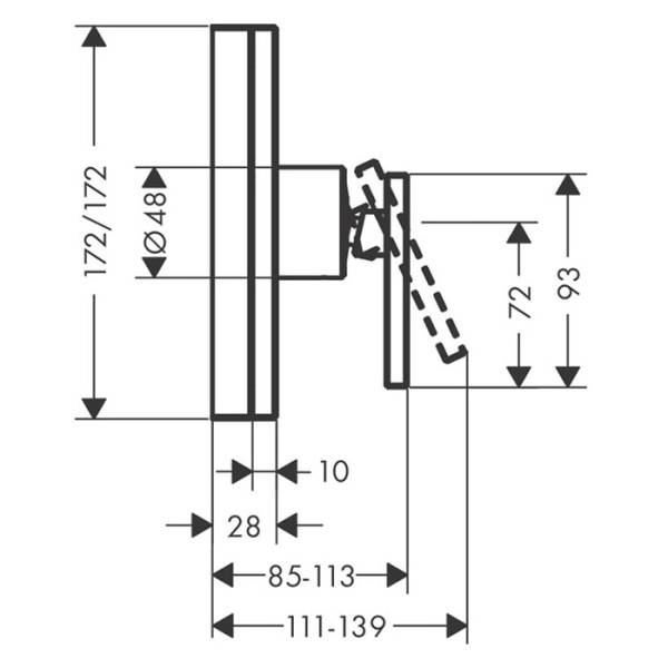Смеситель для душа Axor Edge 46650000