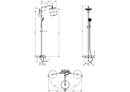 Ручной душ Grohe Euphoria (27222000/27223000)
