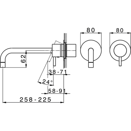 Смеситель для раковины Cisal LESS NEW LN00551721