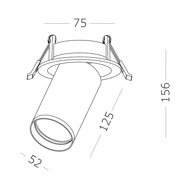 Встраиваемый светильник на штанге ST-Luce ST759 ST759.548.07