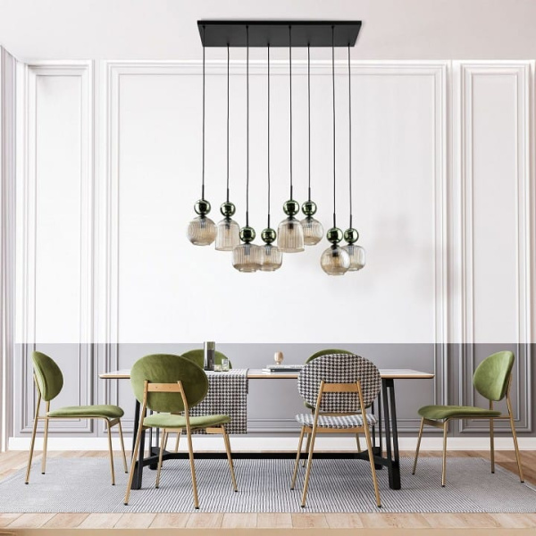 Подвесная люстра TK Lighting Sophia Green Cognac 11151 Sophia Green Cognac