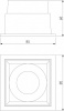 Встраиваемый светильник Elektrostandard Quadro a063676