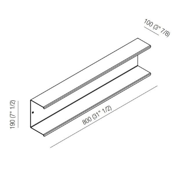 Полочка Agape Mach 2 AMC20925SP хром