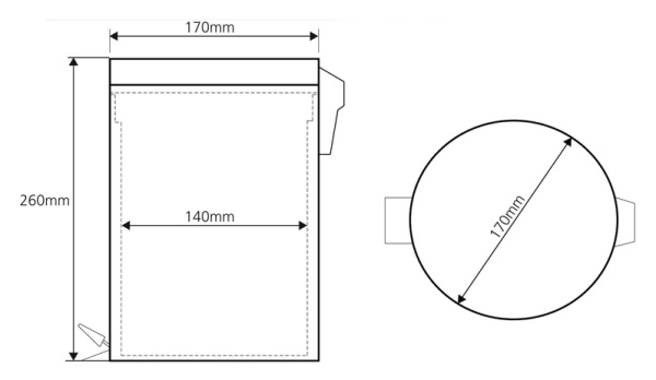 Ведро для мусора Bemeta Hotel 104315022 хром