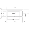 Акриловая ванна 170x75 см R Duravit Vero 700134000000000