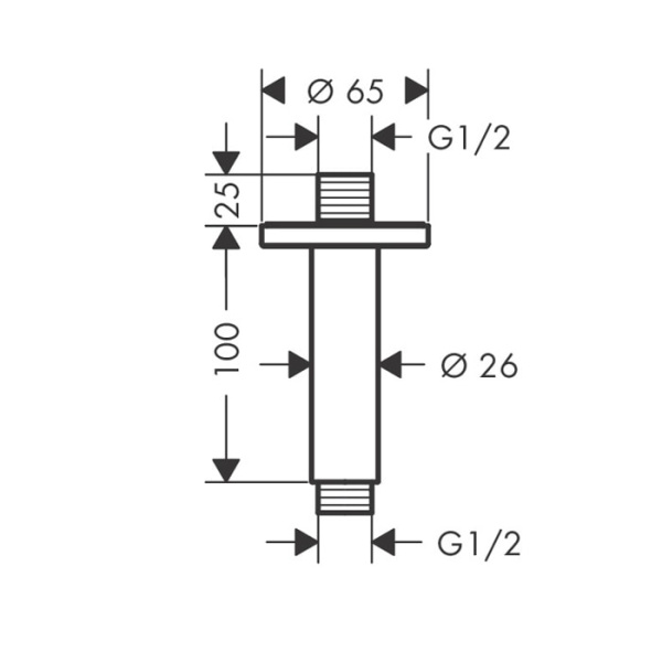 Кронштейн для душа Hansgrohe Vernis Blend 27804000