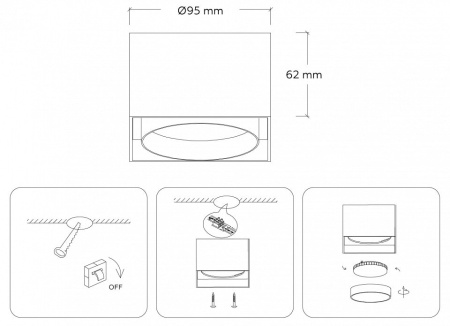 Накладной светильник Ambrella Light TN TN70865