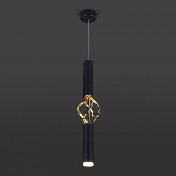 Подвесной светильник Eurosvet Lance 50191/1 LED черный/золото
