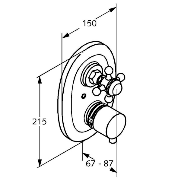 Смеситель для душа Kludi Adlon 517204520