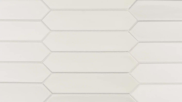 Equipe Lanse Настенная керамическая плитка White 5x25 глазурованный матовый