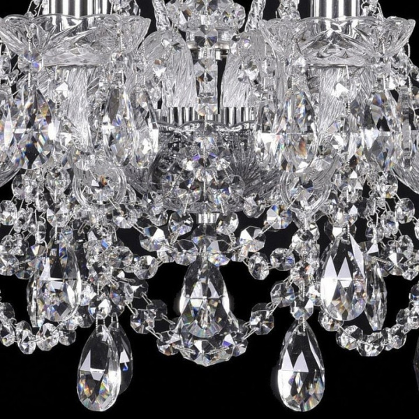 Подвесная люстра Bohemia Ivele Crystal 1411 1411/8/160/Ni