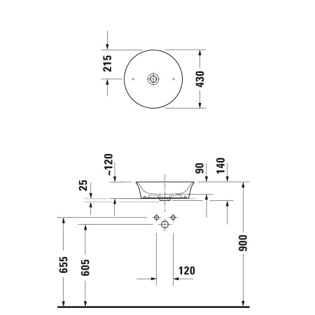 Раковина Duravit White Tulip 43 2362430079