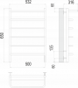 Полотенцесушитель электрический Terminus Полка П6 500х650 4670078531438