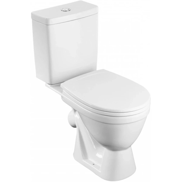Унитаз-компакт Santek Уно 1WH501613 косой выпуск, с сиденьем микролифт, белый