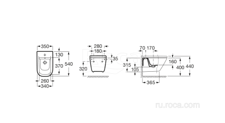 Биде подвесное Roca Gap 357476000