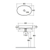 Раковина Kludi Resa O 60 58CW2043