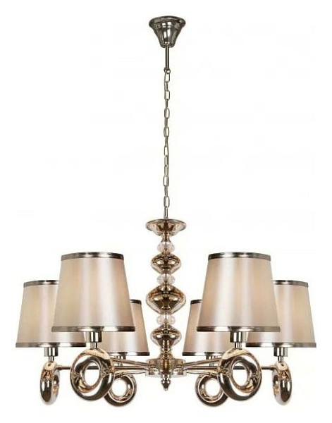 Подвесная люстра iLamp Brooklyn P2401-6 Nickel