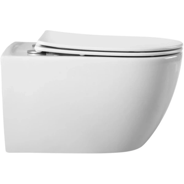 Унитаз подвесной Cezares Comfort CZR-191-TH/BS безободковый, с функцией биде, белый