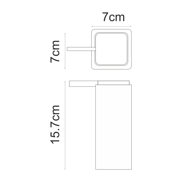 Дозатор для жидкого мыла WasserKRAFT K-4599 черный