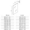Зеркало Agape Nudo LED 40x100 ASPE0410