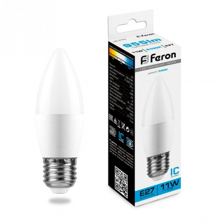 Лампа светодиодная Feron  E27 11Вт 6400K 25945