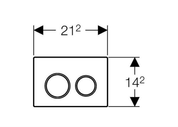 Клавиша смыва Geberit Omega 20 115.085.KH.1