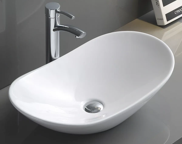 Раковина-чаша CeramaLux 7811A 61,5x36 см, накладная, белый