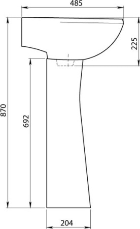 Пьедестал для раковины Santeri Соната