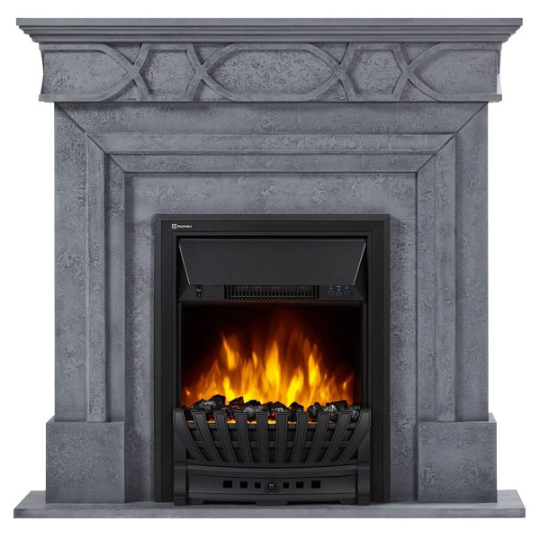 Каминокомплект Firelight: Очаг Classic EFP/P-1020LS, портал Antico Classic серый