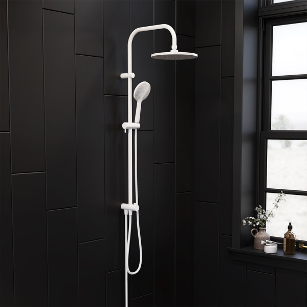 Душевая стойка Damixa Jupiter 977000200 белая матовая