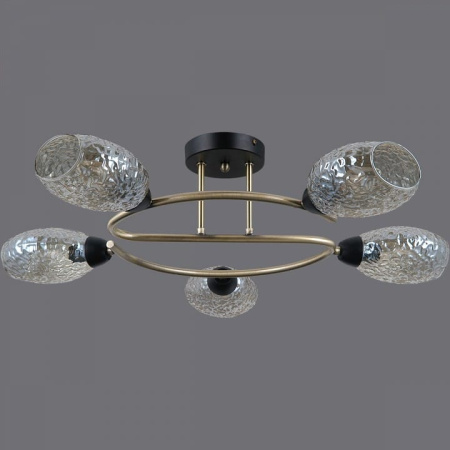 Потолочная люстра ILLUMICO  IL0300-5CSQ-79 BK AB