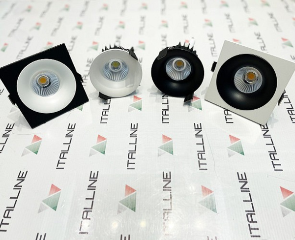 Встраиваемый светильник Italline IT06-6016 IT06-6016 black 4000K