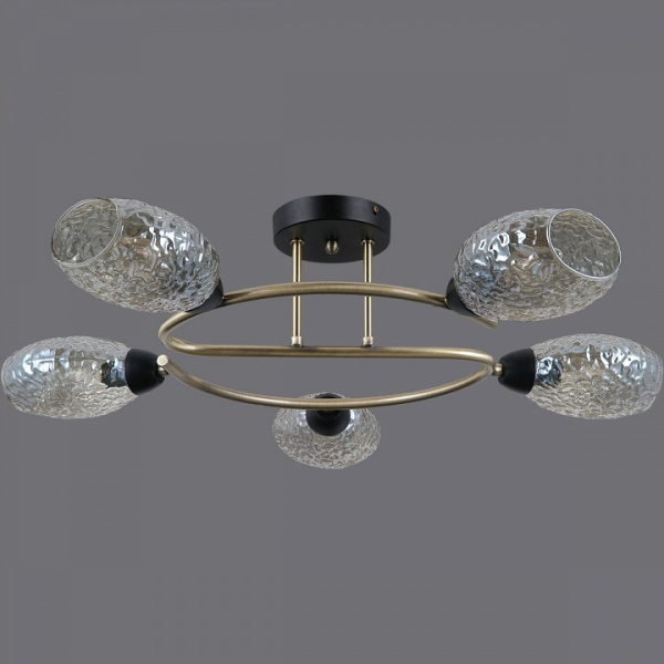 Потолочная люстра ILLUMICO  IL0300-5CSQ-79 BK AB