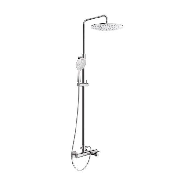 Душевая стойка со смесителем и изливом CEZARES LEAF-CVDA-30-L-01