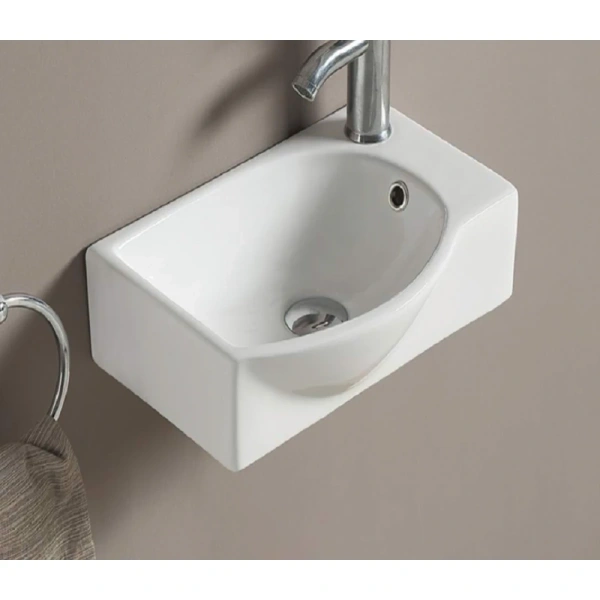 Раковина CeramaLux 78404L 40x28,5 см L, подвесная, белый
