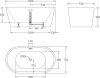 Акриловая ванна BelBagno 150х75 BB71-1500