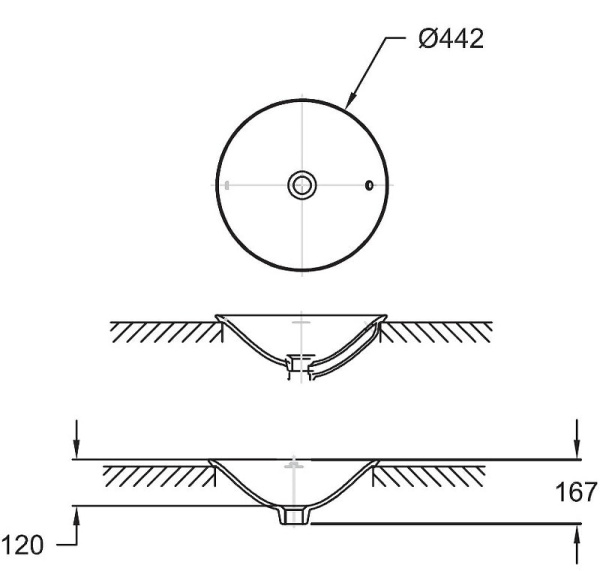Раковина Jacob Delafon Carillon E96118-0