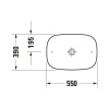 Раковина Duravit Zencha 55 2373551379 черная матовая