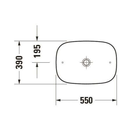 Раковина Duravit Zencha 55 2373551379 черная матовая
