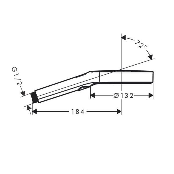Душевая лейка Hansgrohe Rainfinity 26865340 шлифованный черный хром