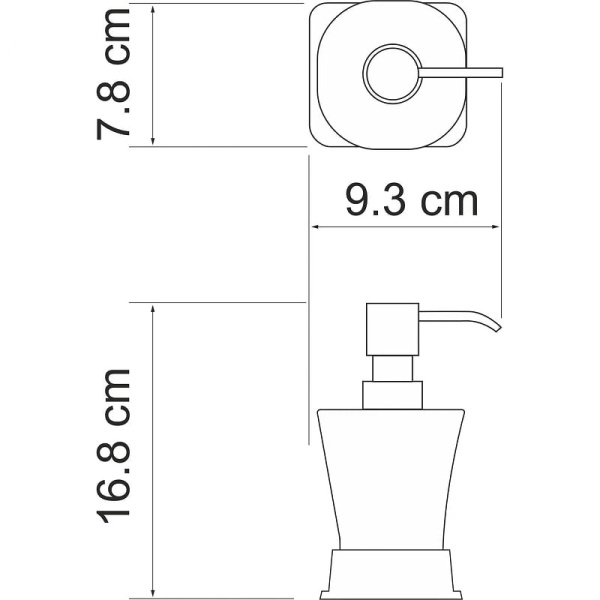 Дозатор для жидкого мыла WasserKRAFT Amper K-5499W белый