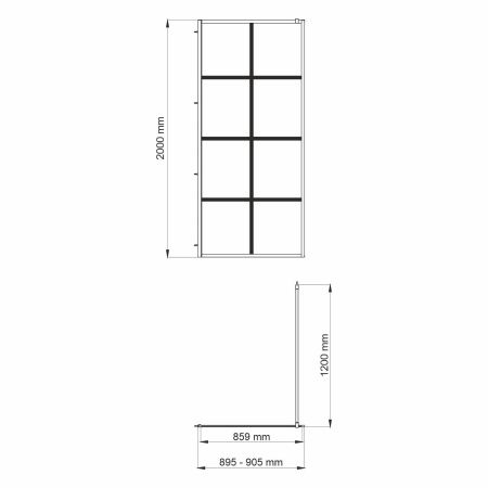 Глан (Glan) 66W39 Душевая перегородка