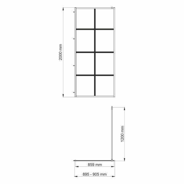 Глан (Glan) 66W39 Душевая перегородка