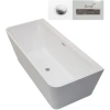 Акриловая ванна Ceruttispa Lugano CT9344 170x75 см, белый