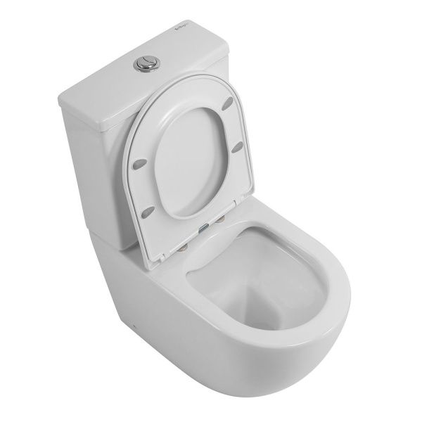 Унитаз-компакт безободковый BelBagno AMANDA BB051CPR с сиденьем BB051-2SC